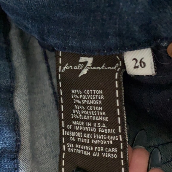 7 For All Man Kind Skinny Jean size 26 - Picture 4 of 4